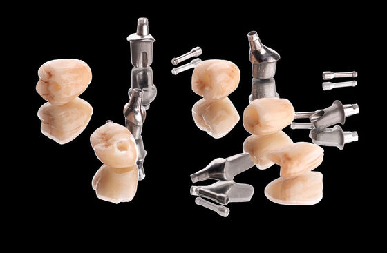 kopen Metalen Implantat Kroonbrug Natuurlijke Zirconia Volledig Contour Kroon Met Titanium Abutment online manufacture