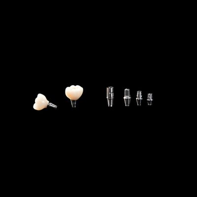 kopen Metalen Implantat Kroonbrug Natuurlijke Zirconia Volledig Contour Kroon Met Titanium Abutment online manufacture
